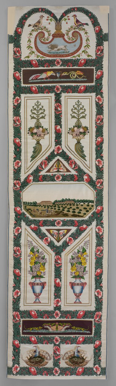 Verdures du Vatican, c.1799 (nakışlı dokuma ipek ve metal iplik)   Tarih: ca. 1799 Orta: Uygulanmış ipek ve şönil işlemeli dokuma ipek ve metal iplik by Jean Desmosthene Dugourc
