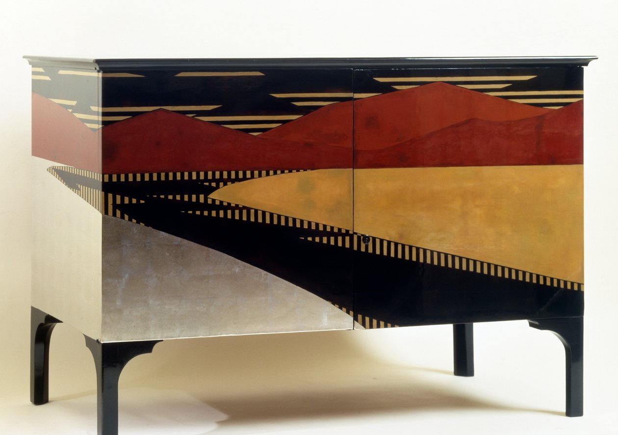 Lake Art Deco tarzı dolap (çekmeceli şifonyer) by Jean Dunand