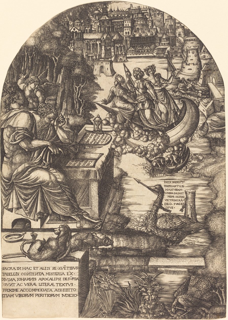Jean Yorgan Aziz John Evangelist olarak by Jean Duvet