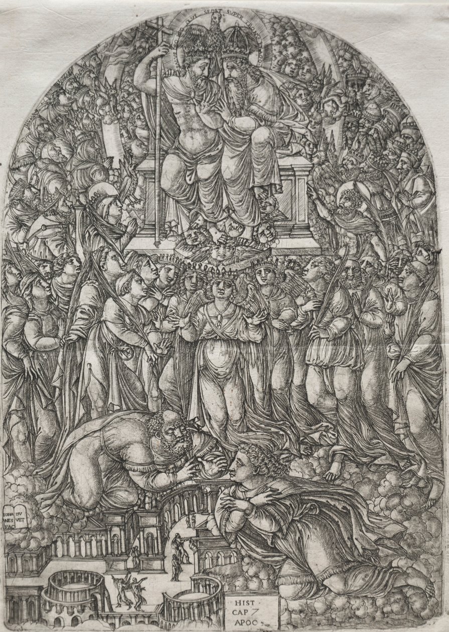 Kıyamet: Tahtın önünde duran sayısız kalabalık, 1555. by Jean Duvet