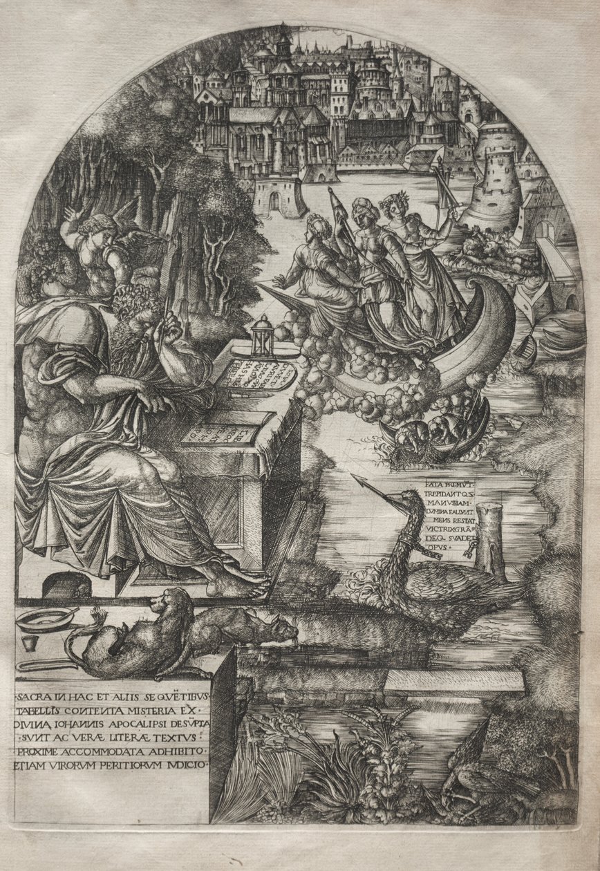 Kıyamet: Kıyameti İnceleyen Yorgan, 1555. by Jean Duvet