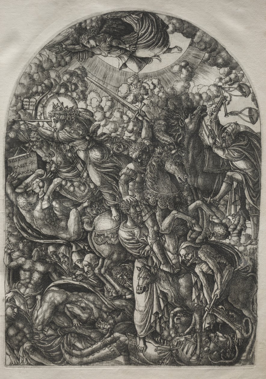 Kıyamet: Aziz John Dört Biniciyi Görüyor, 1546-1556. by Jean Duvet