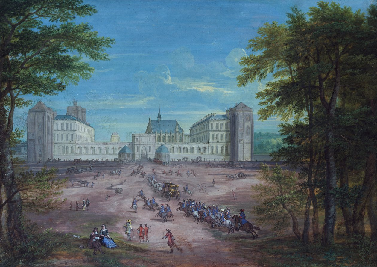 Kralın Vincennes Kalesi'ne Gelişi (guaj) by Jean Eckman or Ecman