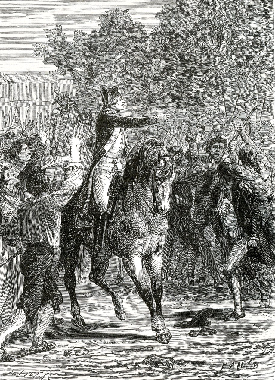 General Lafayette, Fransız Devrimi by Jean Edouard (1824-99) Dargent