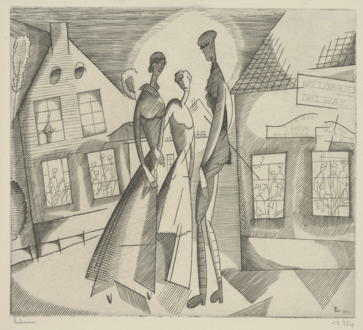 Köyde Akşam by Jean Emile Laboureur