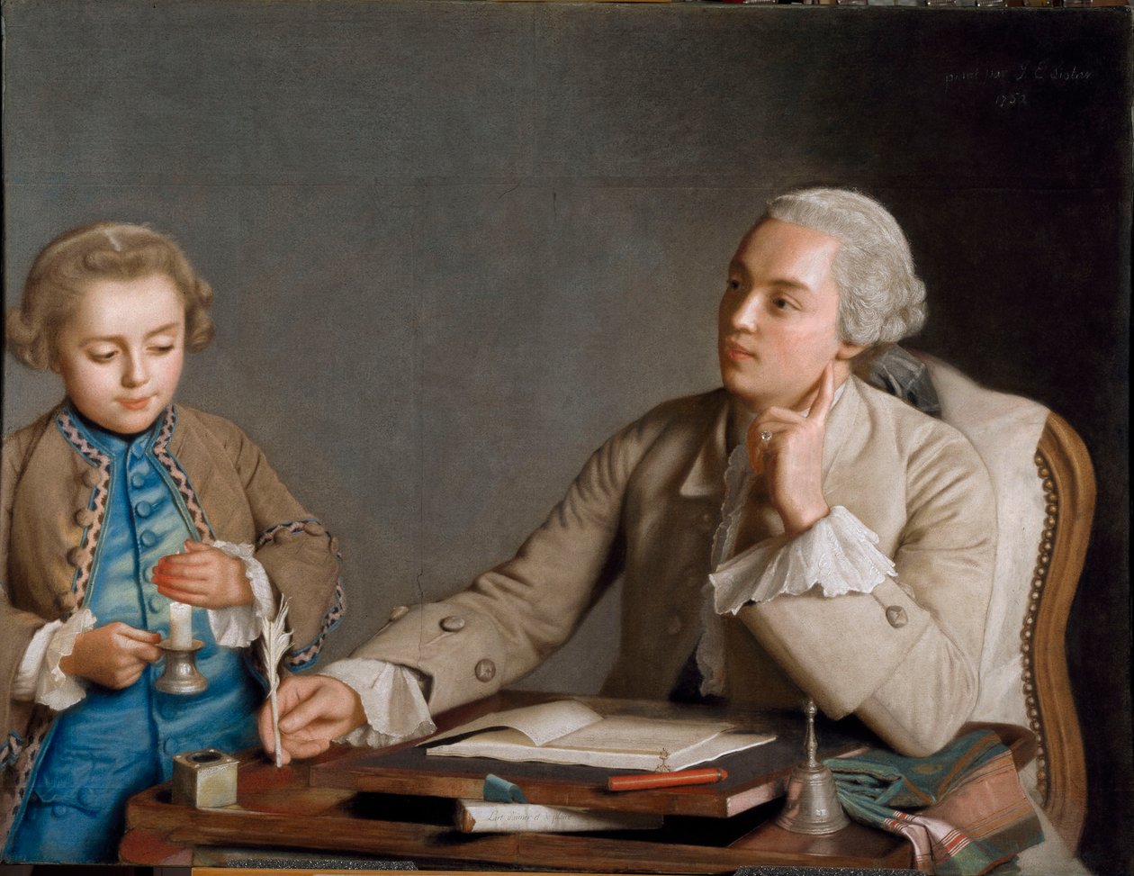 LÉcriture Yazma, 1752. by Jean Étienne Liotard
