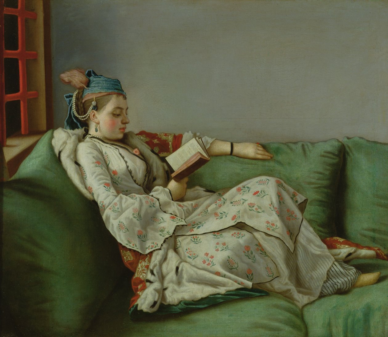 Türk kostümlü Fransız Maria Adelaide, 1753 by Jean Étienne Liotard
