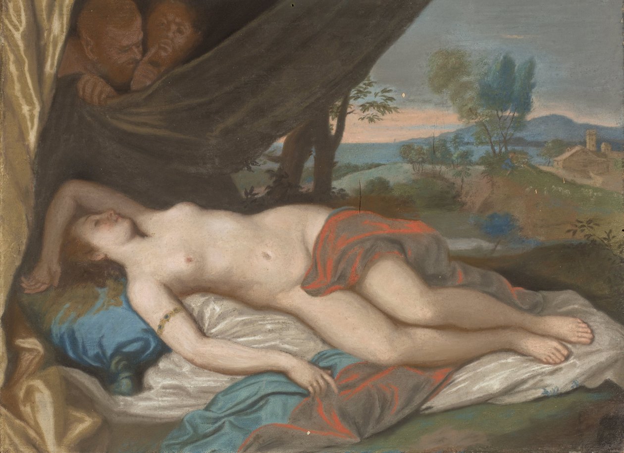 Uyuyan Peri Satirler tarafından gözetlendi Anthony van Dyck