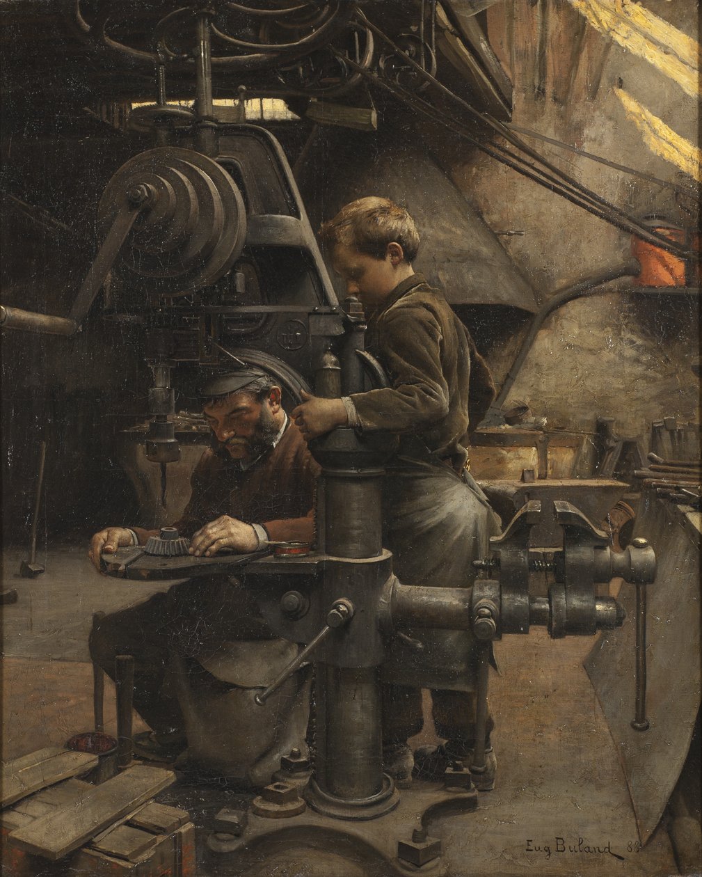 Un Patron veya Çırağın Dersi, 1888 by Jean Eugene Buland