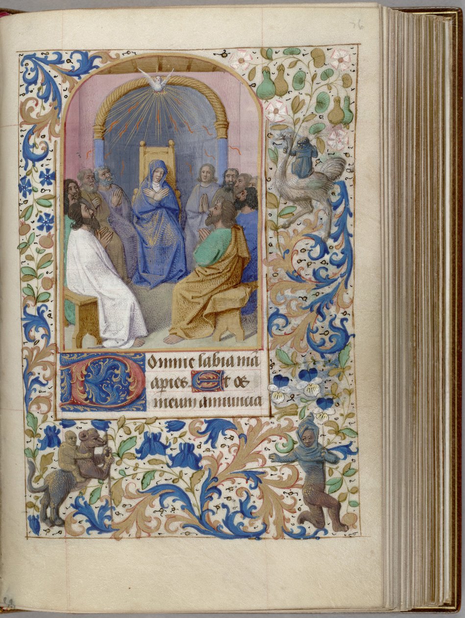 Pentekost Saatleri Kitabı, 1450-1499 by Jean Fouquet