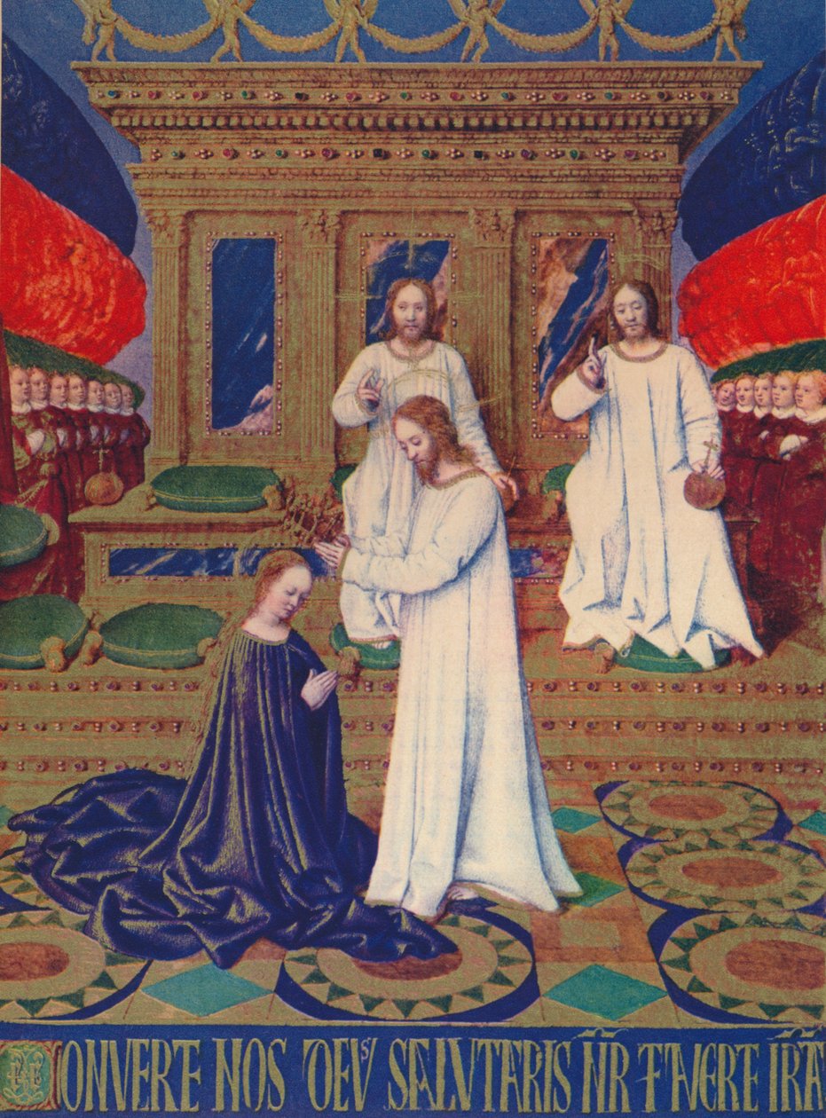 Bakirelerin Taç Giymesi, c1455, 1939 by Jean Fouquet