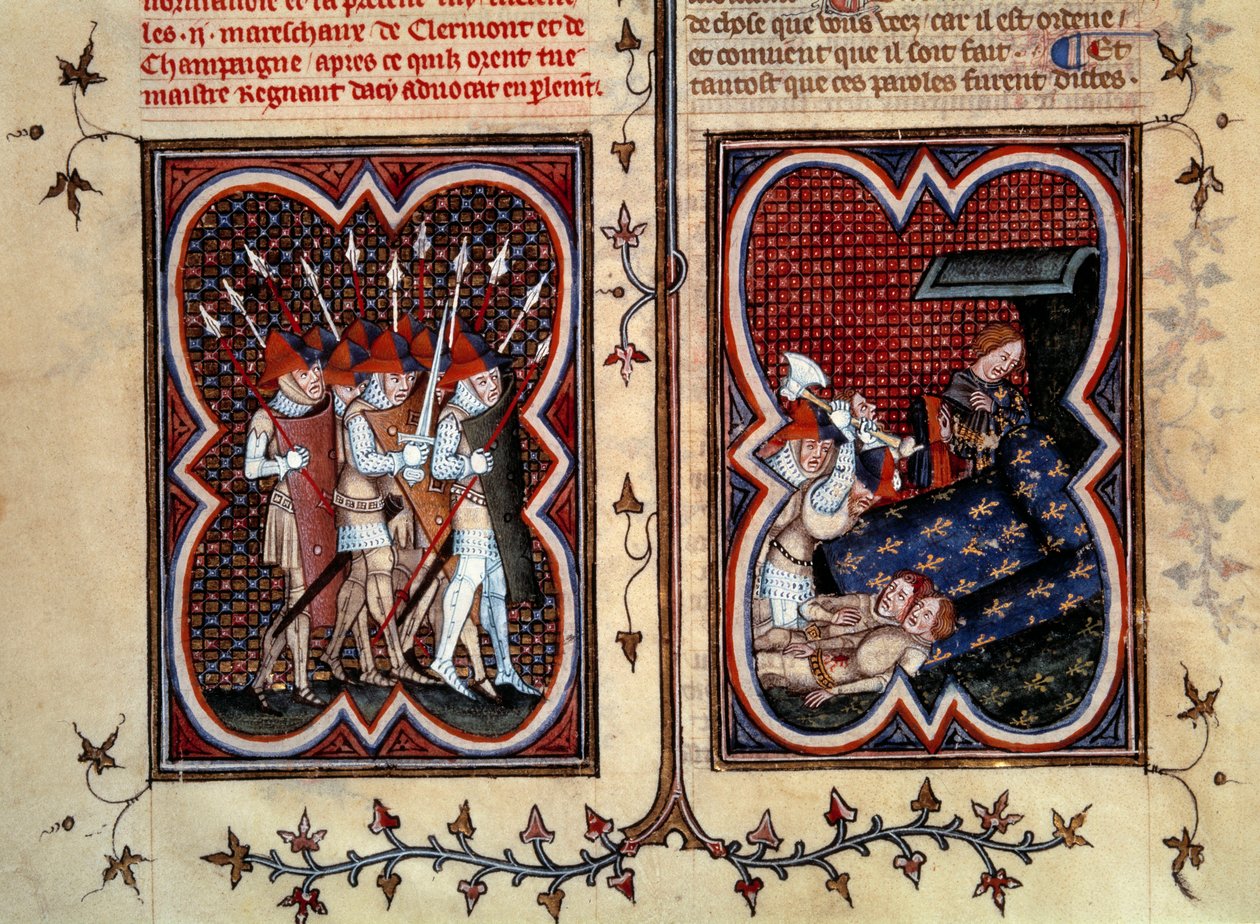 Marechaux Robert de Clermont ve Jean de Conflans, 22 Şubat