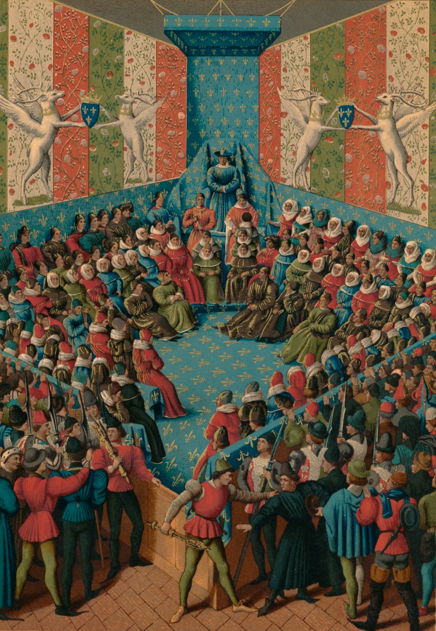 Alencon, 15. yüzyıl John II hakkında Karar by Jean Fouquet