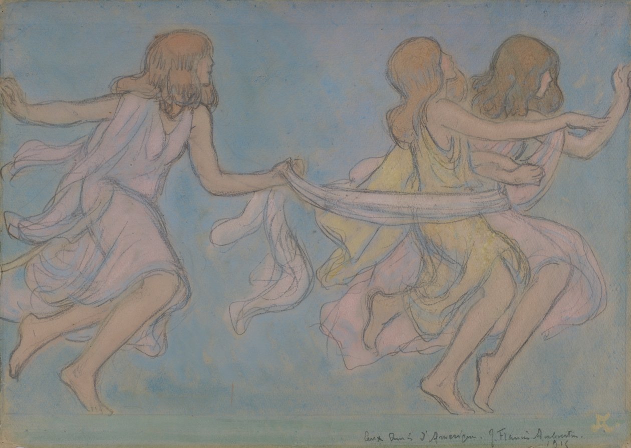 Oyundaki Çocuklar, 1915. by Jean Francis Auburtin
