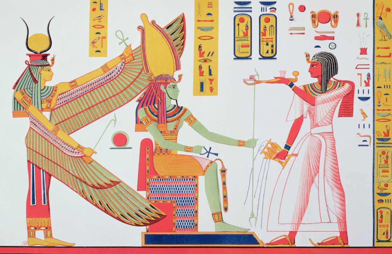 Ramses IV (1153-1147 BC) İsis ve Amon-Re