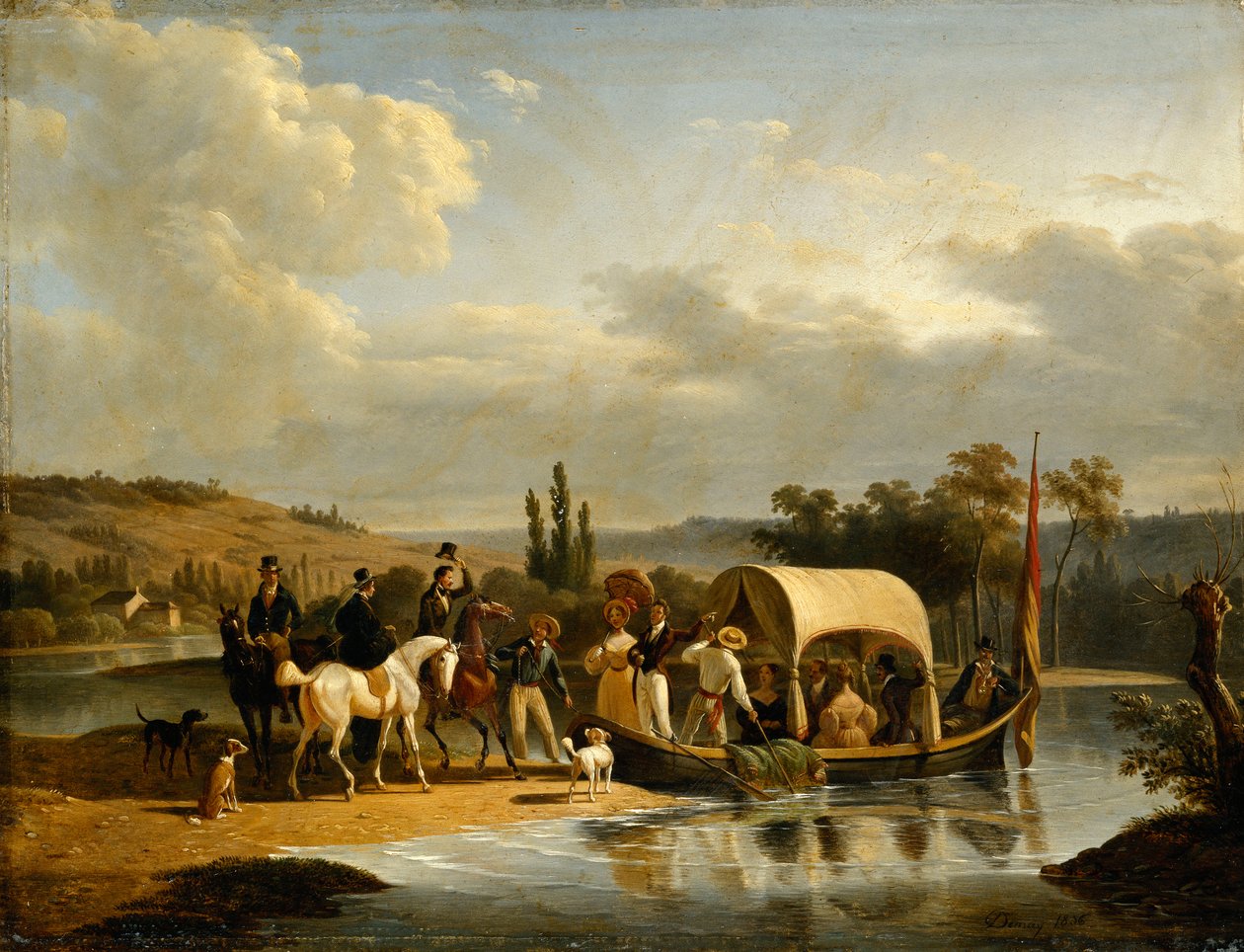 Ayrılış, 1836 by Jean Francois Demay