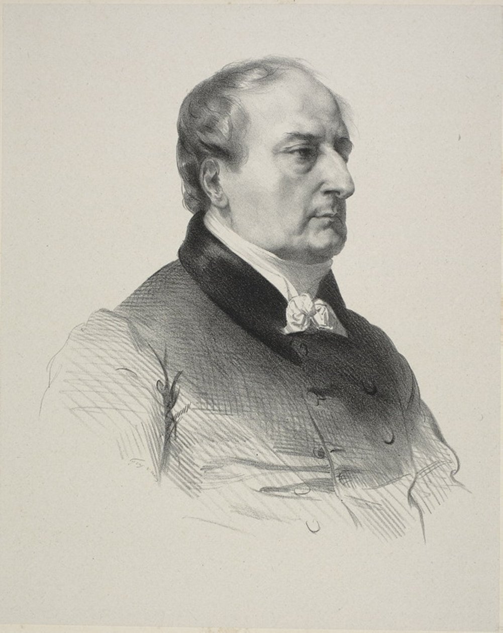 Ressam Baron François Gérard'ın Portresi by Jean Francois Gigoux