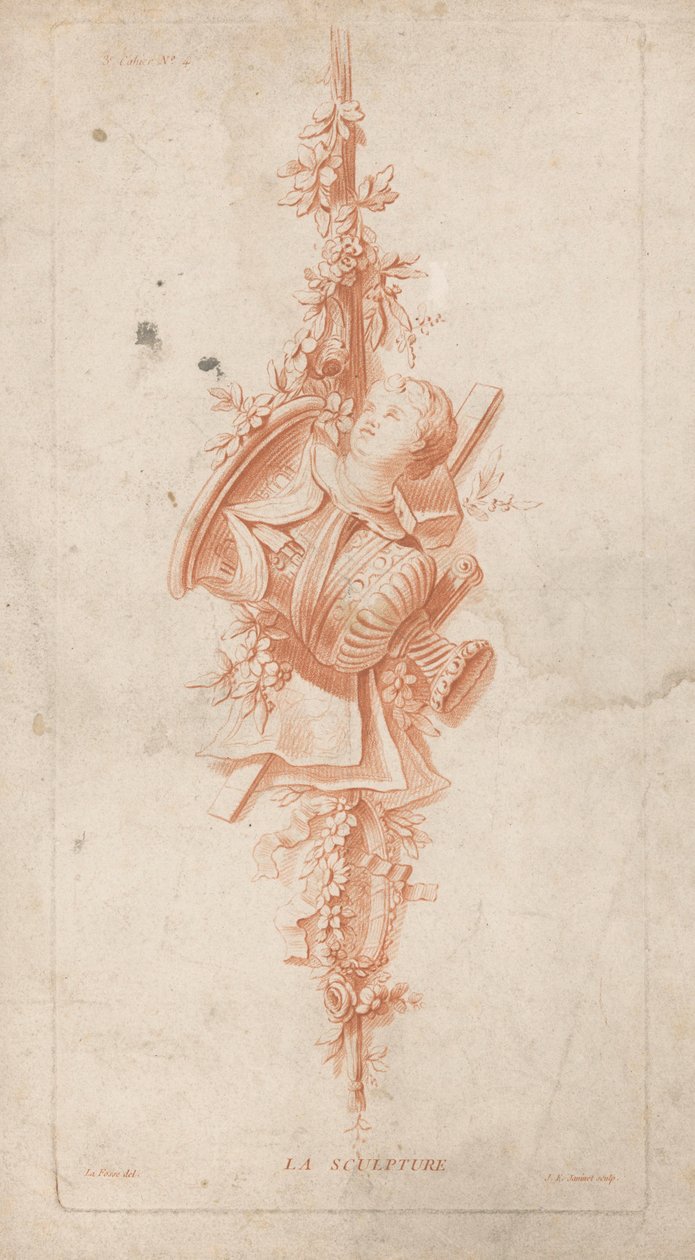 Heykel La Sculpture (nesne üzerindeki başlık) Kupalar (dizi başlığı) 3. Cahier (nesne üzerinde dizi başlığı) by Jean Francois Janinet