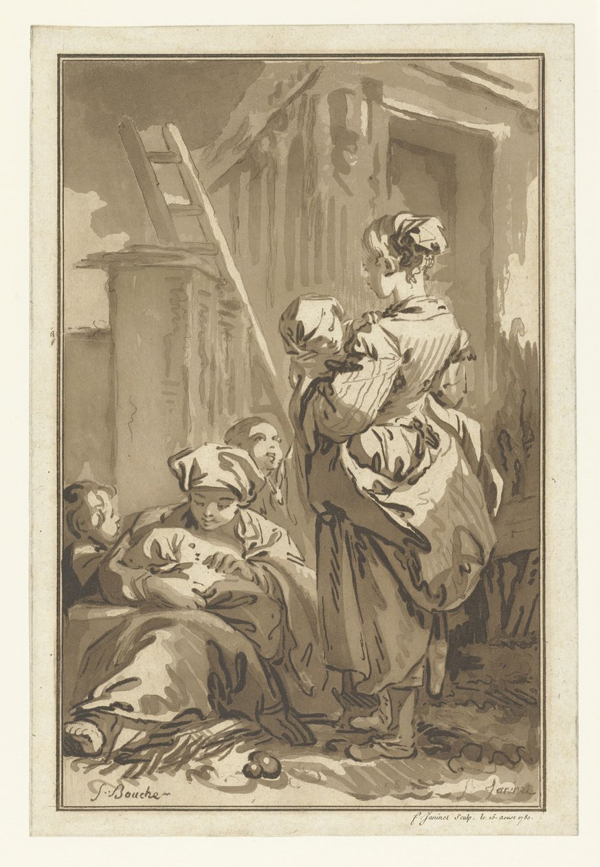 Hemşireler Les Nourrices by Jean Francois Janinet