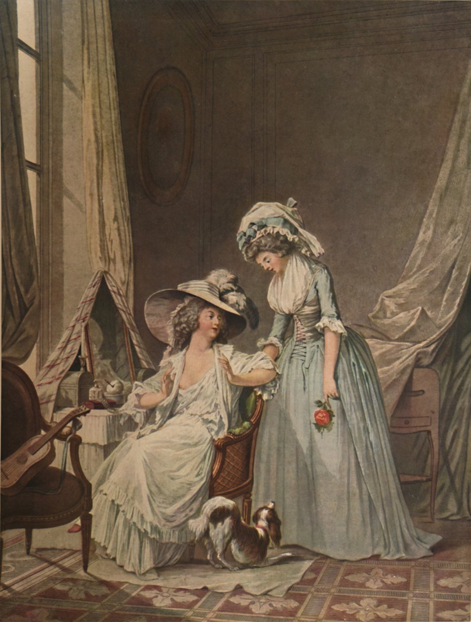 LAveu Difficile, Zor İtiraf, 1787, 1913 by Jean Francois Janinet