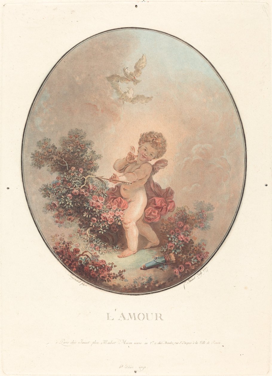 Aşk, 1777. by Jean Francois Janinet