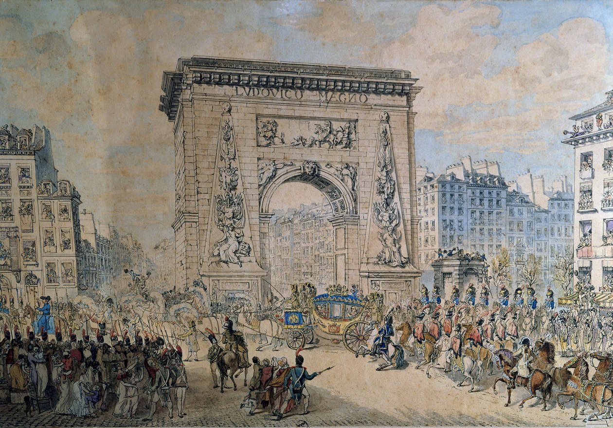 Pius VII Entrée (Pius VII veya Pio VII adı altında Luigi Barnaba Chiaramonti papası) by Jean Francois Leleu