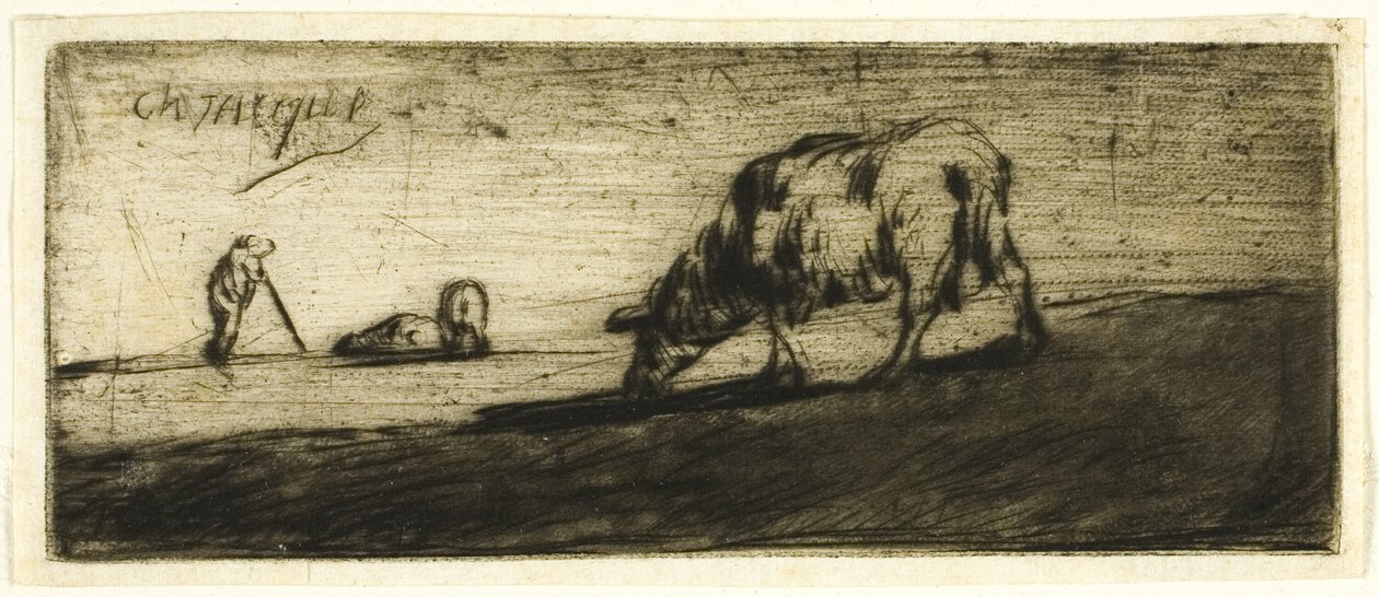 Bir Koyun Otlatma by Jean Francois Millet