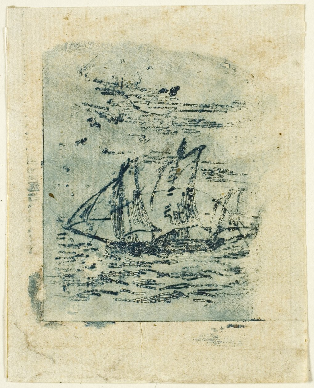 Yelken Altında Bir Gemi by Jean Francois Millet