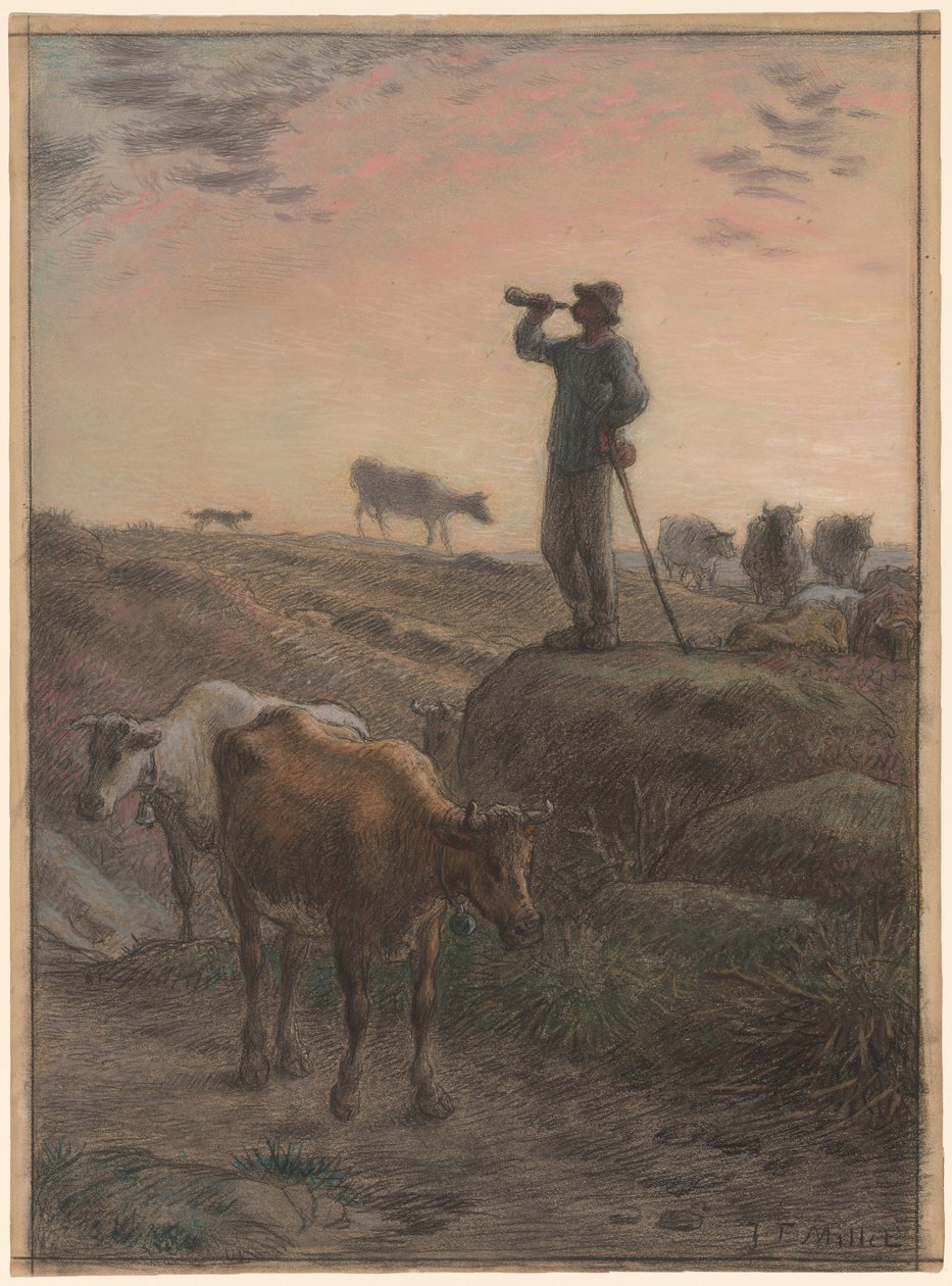 İnekleri Eve Çağırmak by Jean Francois Millet