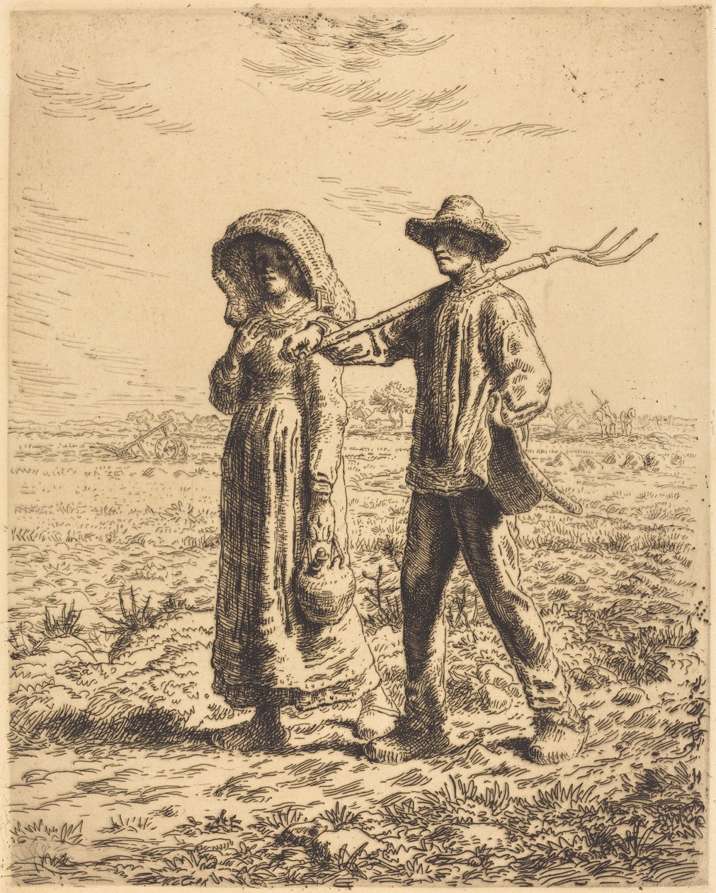 İşe Gidiş by Jean Francois Millet