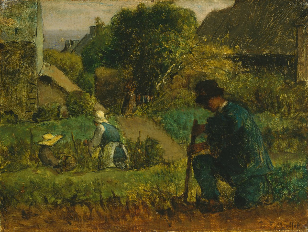 Bahçe Sahnesi, 1854. by Jean Francois Millet