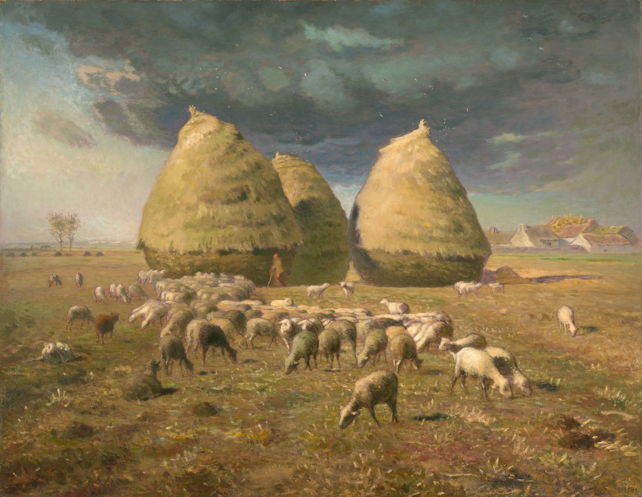 Saman Yığınları: Sonbahar, 1874 dolayları by Jean Francois Millet