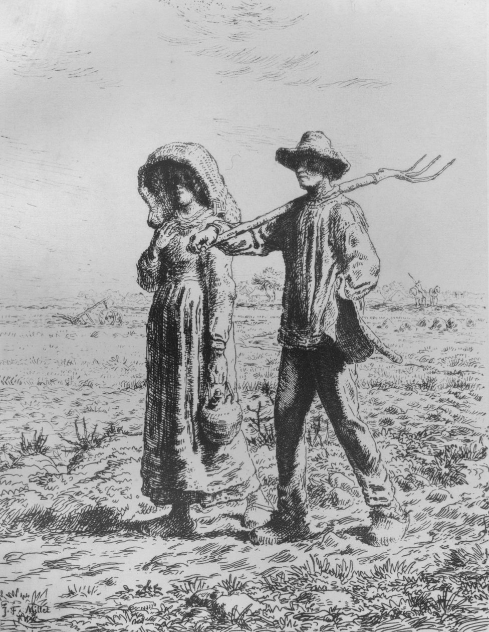 İşe Gitmek, 1863 by Jean Francois Millet