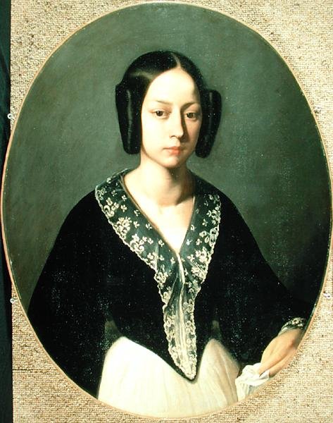 Madam Lefranc, 1841-42 dolayları (tuval üzerine yağlı boya) by Jean Francois Millet