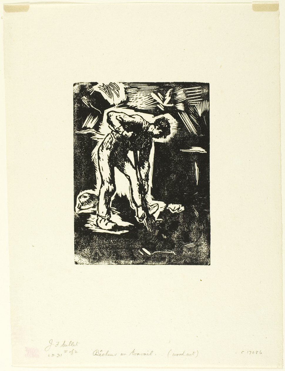 köylü kazma by Jean Francois Millet
