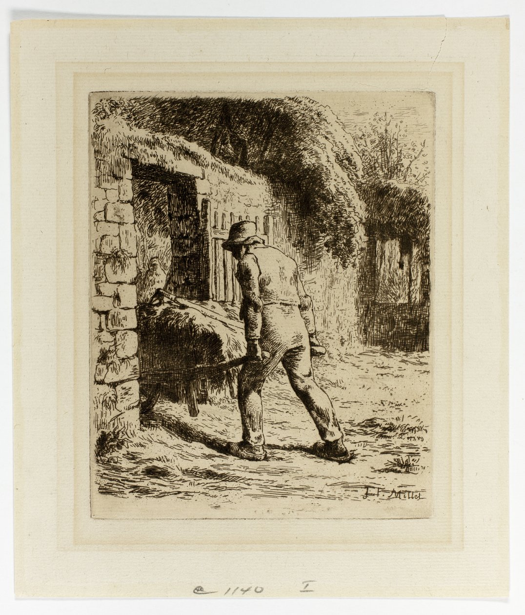El Arabalı Köylü by Jean Francois Millet