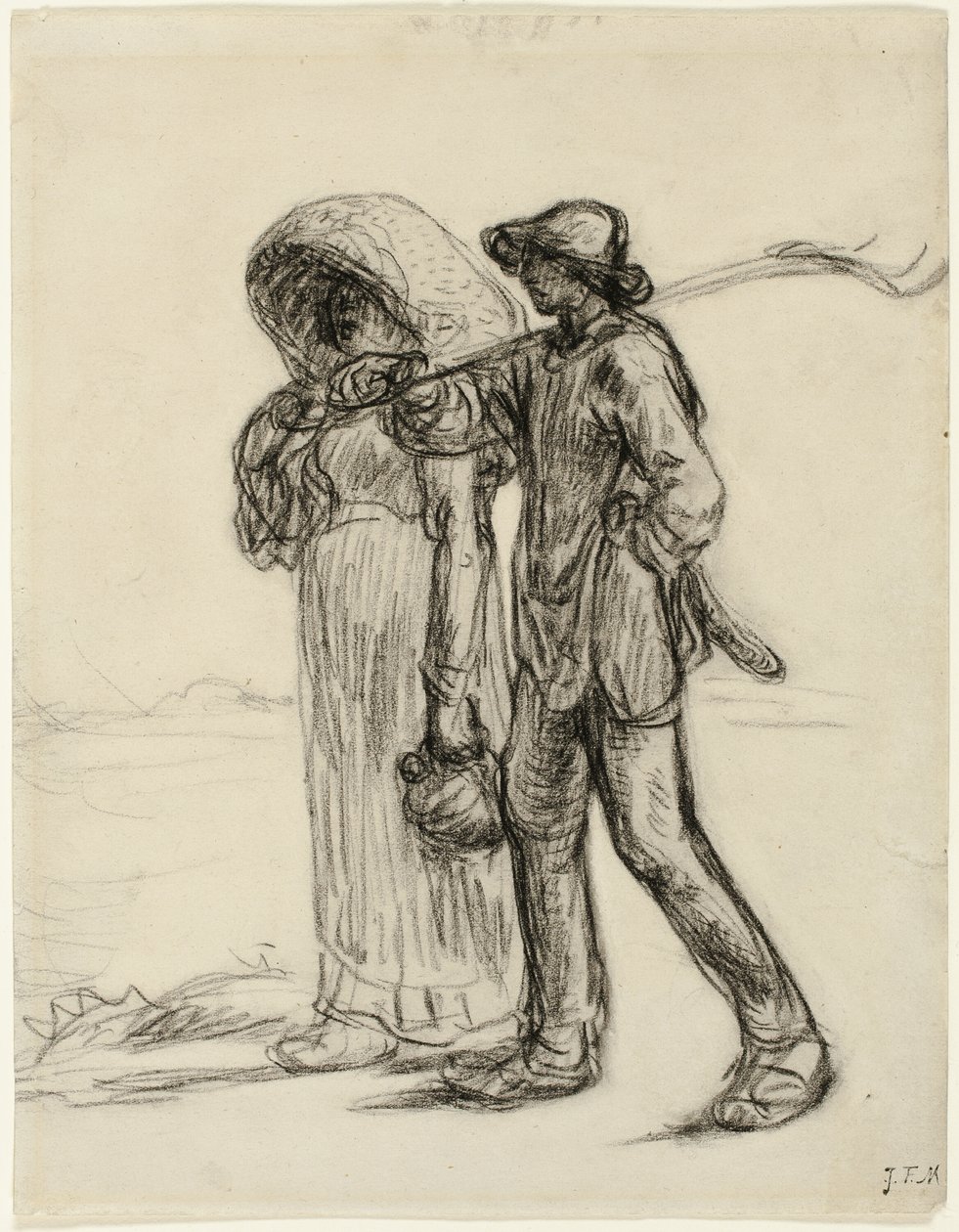 Köylüler İşe Gidiyor by Jean Francois Millet