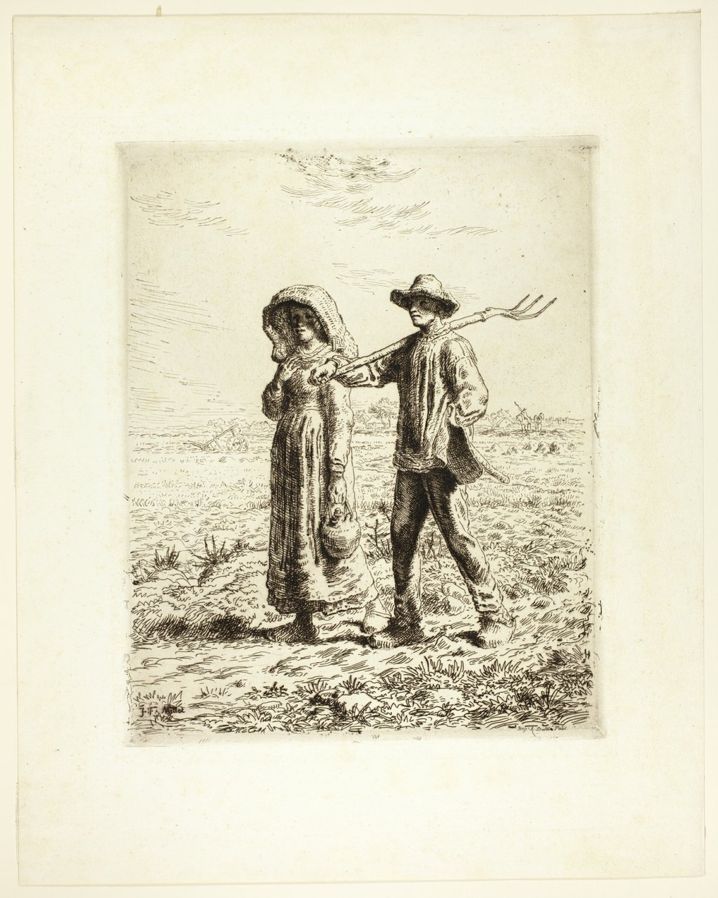 Köylüler İşe Gidiyor by Jean Francois Millet