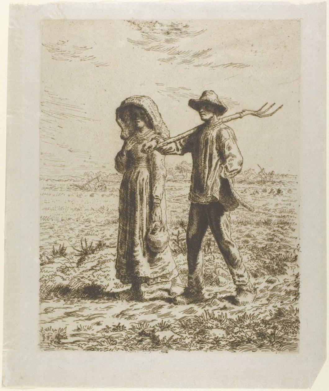 Köylüler İşe Gidiyor by Jean Francois Millet