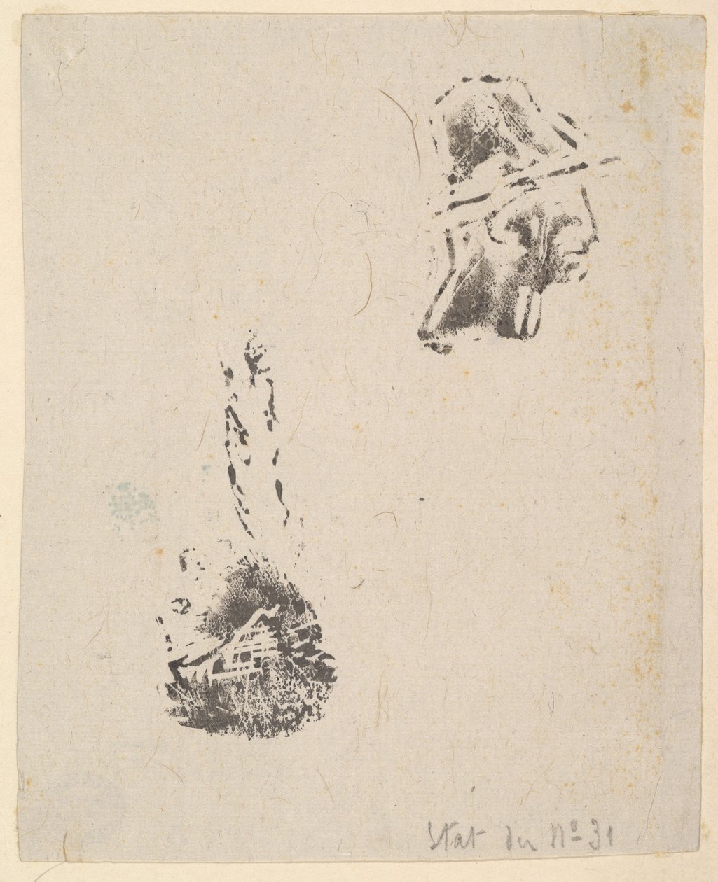 Bir eskiz bloğundan kanıt, 1834-75. by Jean Francois Millet