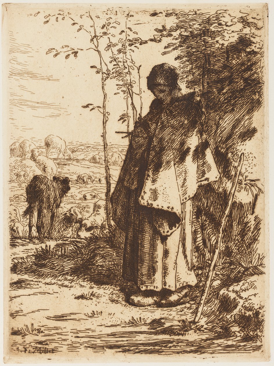 Çoban Örgüsü by Jean Francois Millet