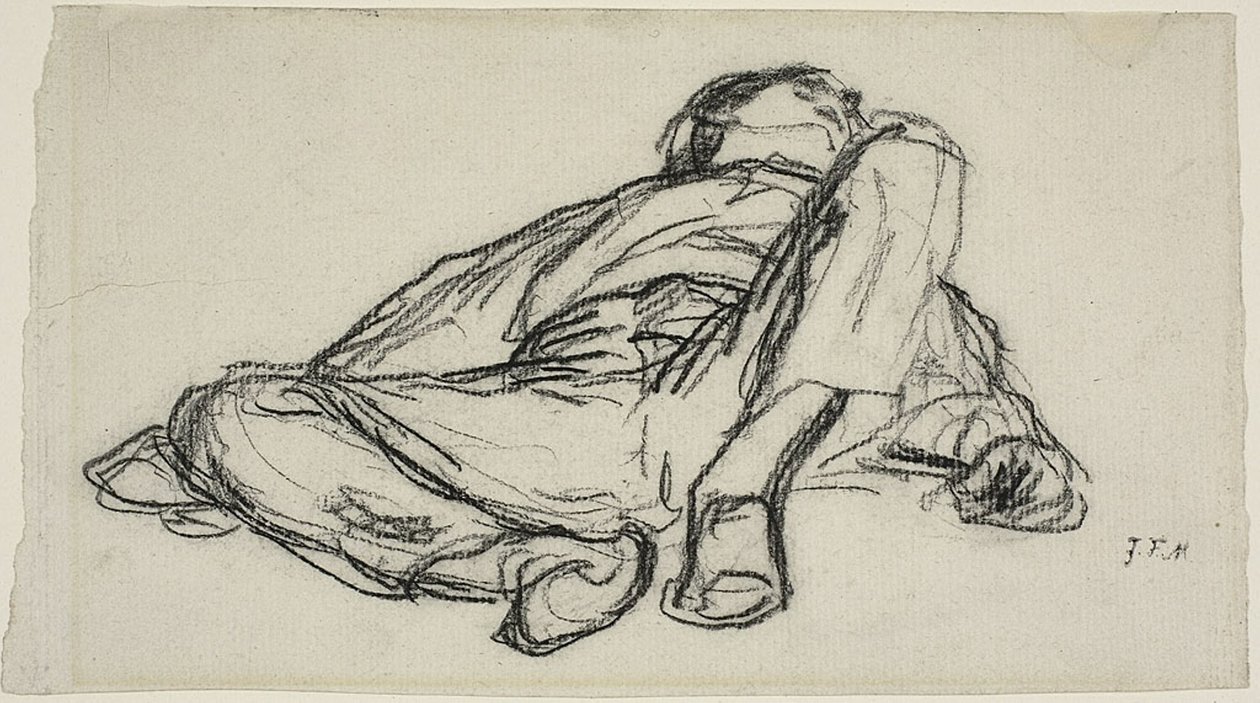 Uyuyan Köylü by Jean Francois Millet
