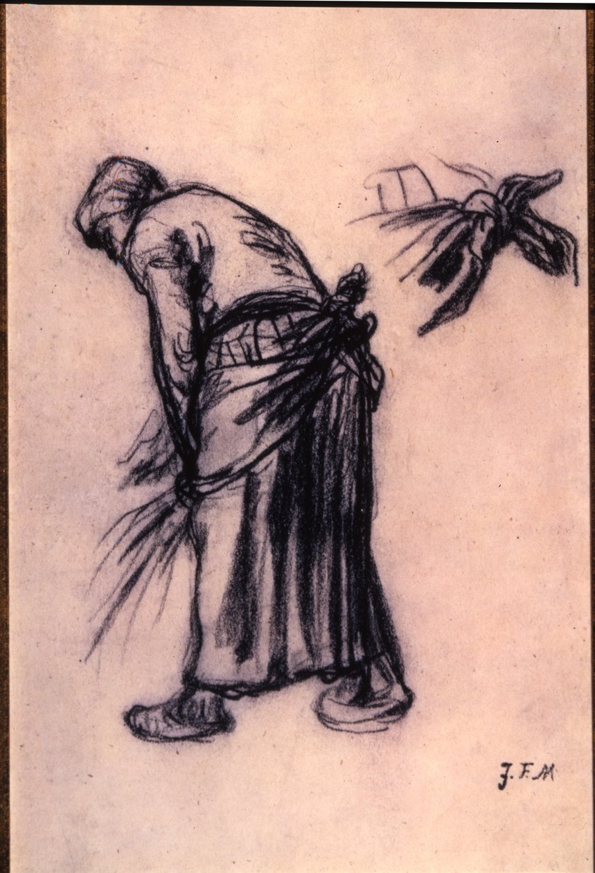 Bir toplayıcının çalışması by Jean Francois Millet