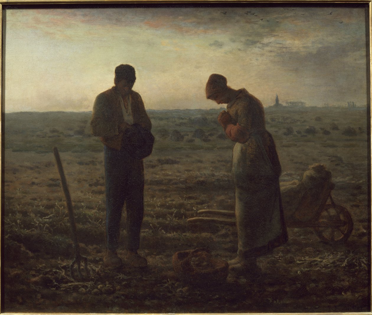 Angelus - tuval üzerine yağlı boya by Jean Francois Millet