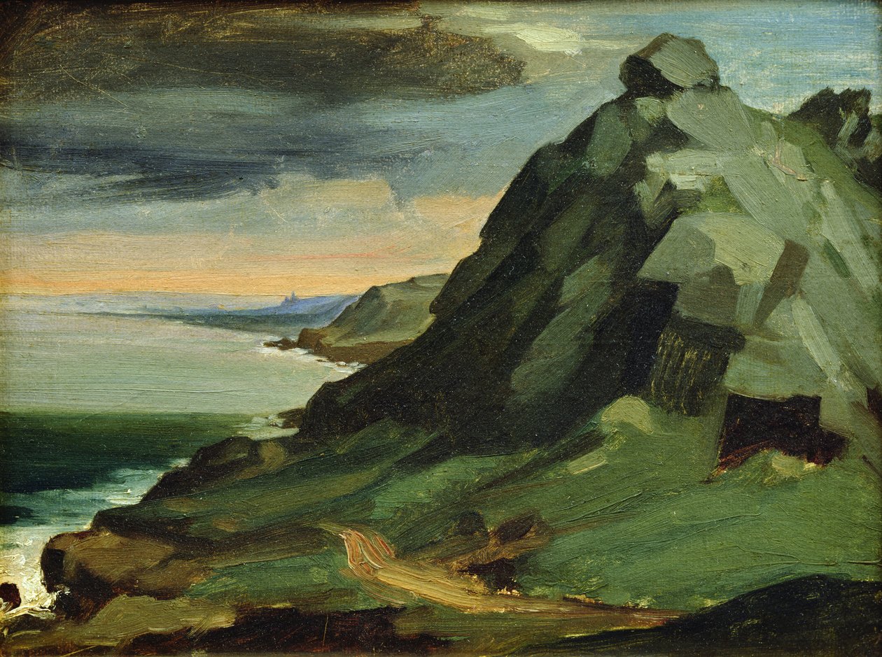 Catel Kayası veya Lahey Kayalıkları, 1844 by Jean Francois Millet