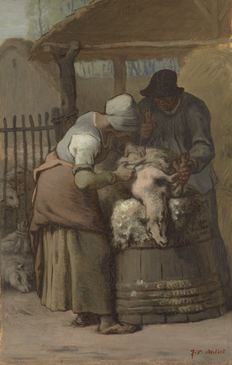 Sheepshearers, 1857-61 by Jean Francois Millet