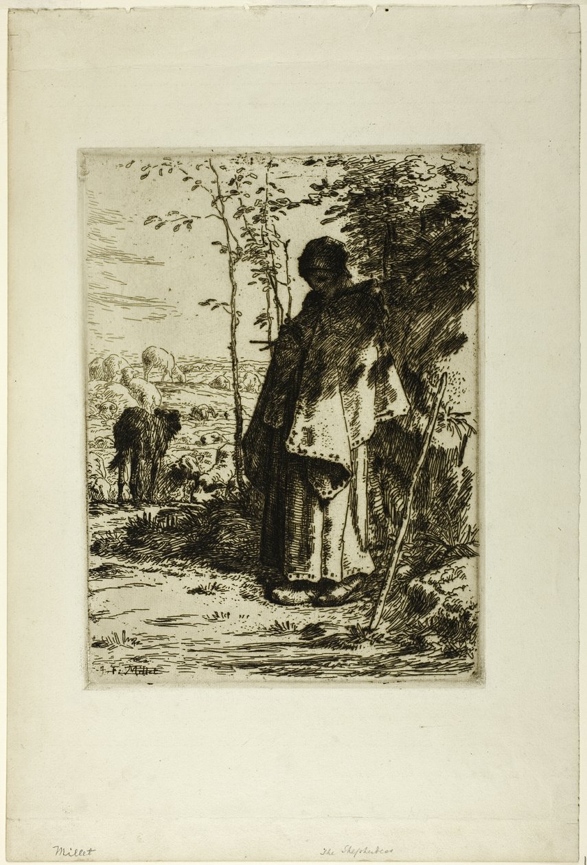 Çoban Örgüsü by Jean Francois Millet