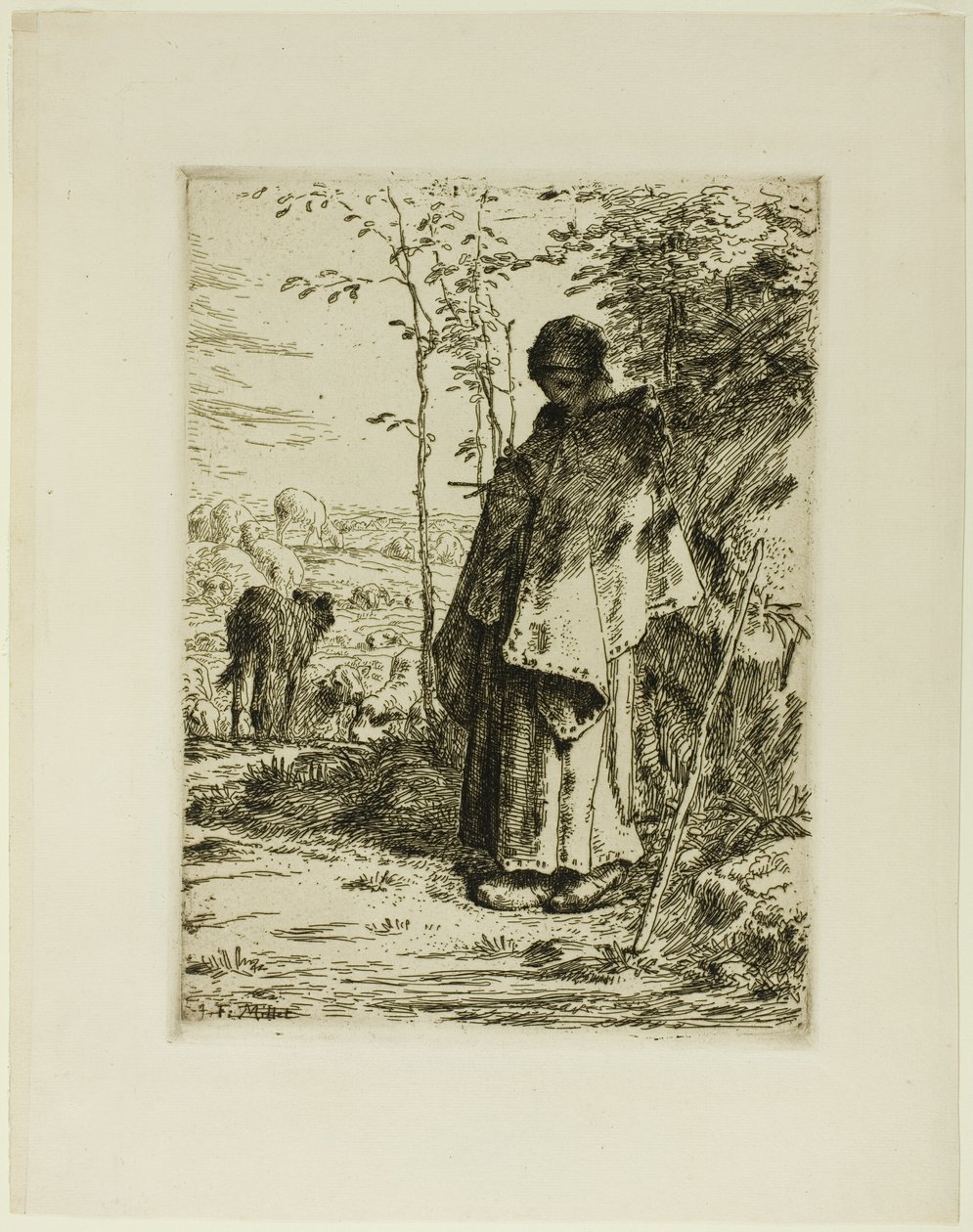 Çoban Örgüsü by Jean Francois Millet