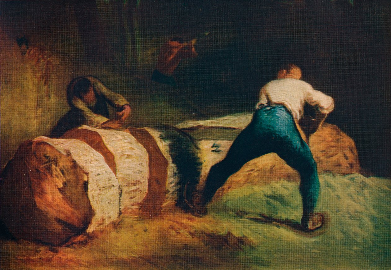 Odun Testereleri, Les scieurs de long, c1850, 1911 by Jean Francois Millet