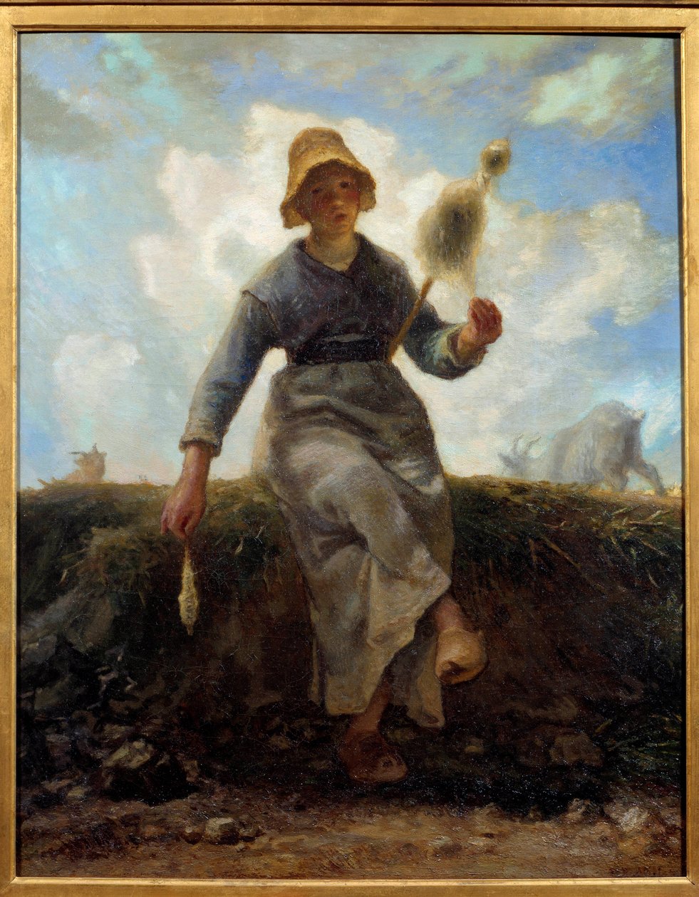 Dönücü, Auvergne keçi çobanı. Jean Francois Millet